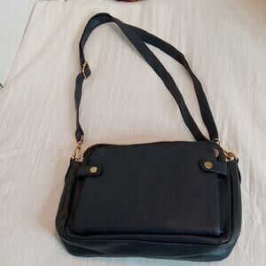 NWT Women's VEGAN Navy Shoulder Bag. Versatile, Classy, Minimalist, Office
